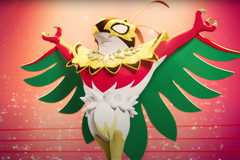 Mega Hawlucha stands tall in a wrestling ring within Pokemon Legends: ZA